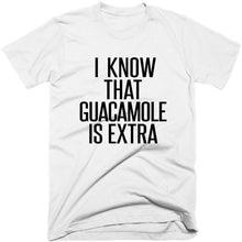Print Women Top Shirt I Know That Guacamole Is Extra Fashion Letter Women Tees Cotton Casual Funny T-Shirt Plus Size T Shirt