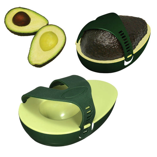 Hot Innovative Green Avocado Avo Stay Fresh Saver Leftover Half Food Keeper Holder Kitchen Gadget Plastic For Kitchen